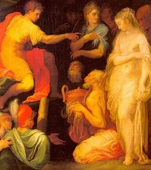 ABBATE, Niccolo dell The Continence of Scipio France oil painting art